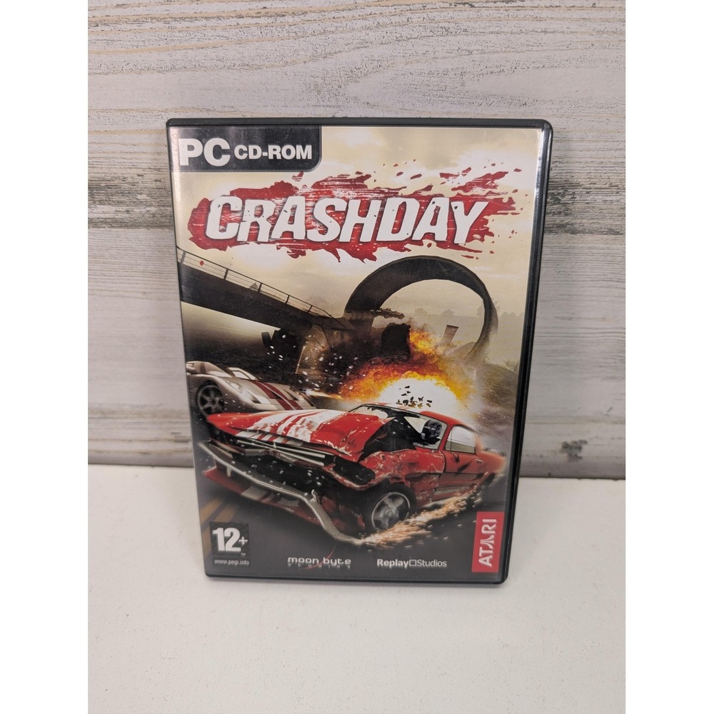 Crashday PC CD-ROM Game Atari Racing PAL 2006 Manual‎ Multiplayer Disc Case